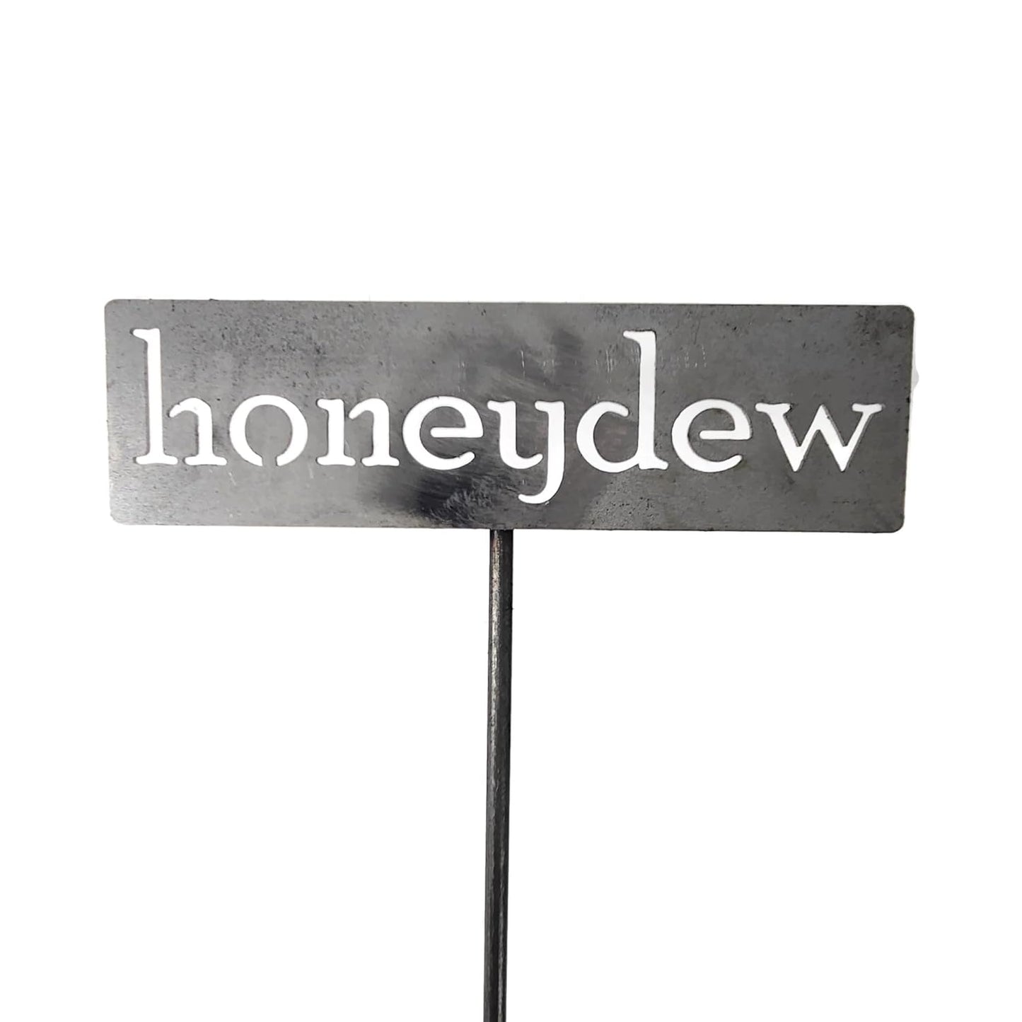 Classic Metal Garden Markers 19 Inches Tall (honeydew, Raw, Unfinished Steel (will rust with time))-VerdiqueGarden