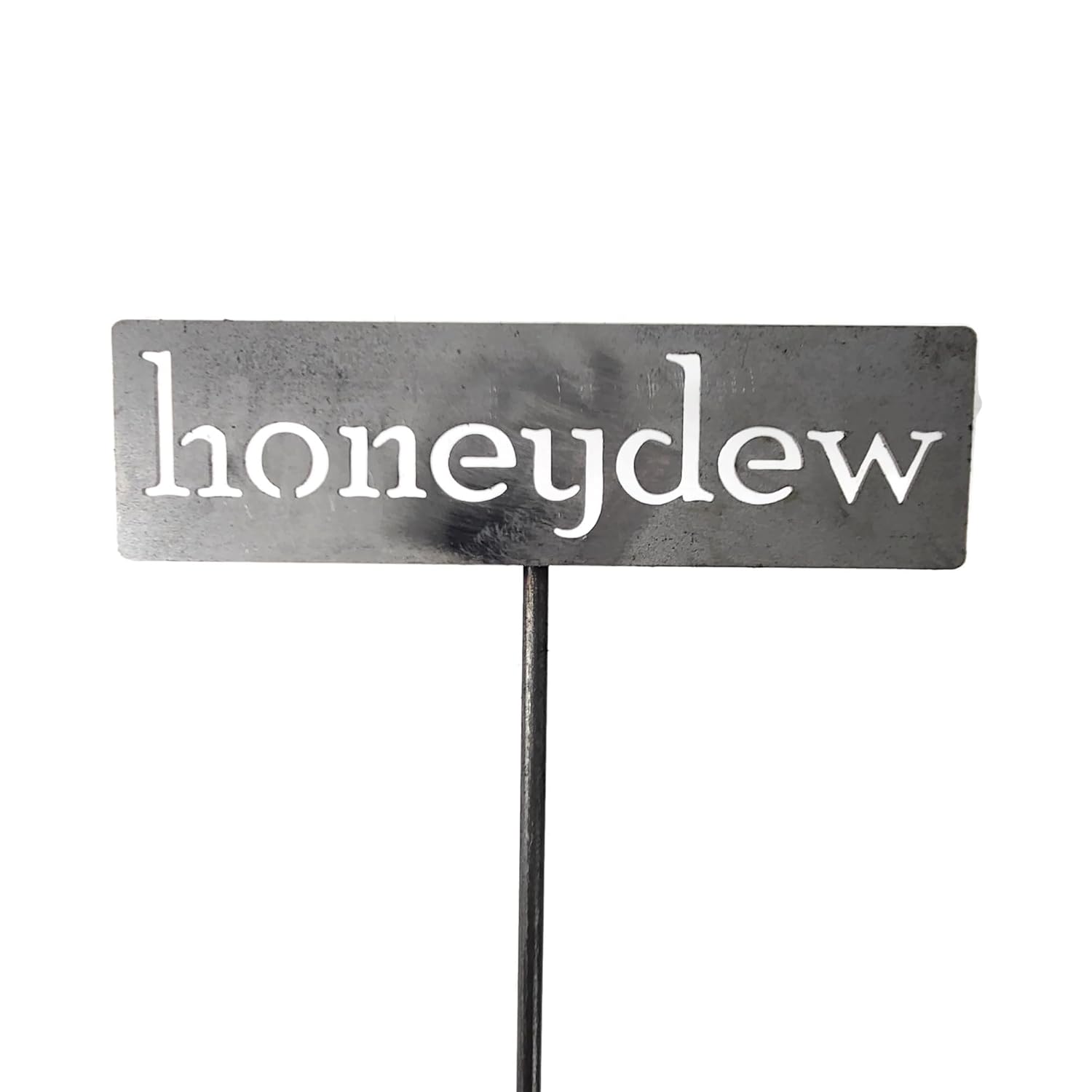 Classic Metal Garden Markers 19 Inches Tall (honeydew, Raw, Unfinished Steel (will rust with time))-VerdiqueGarden