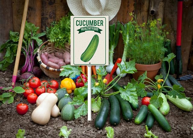 Eveokoki Aluminum Seed & Plant Labels - Plant Markes for Seedlings-Plant Tags for Pots - Garden Signs for Vegetable - Durable Markers for Plants Outdoor Waterproof - Garden Decor for Farmhouse-VerdiqueGarden