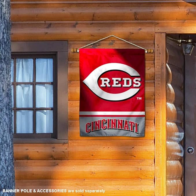 Cincinnati Reds Double Sided House Flag-VerdiqueGarden