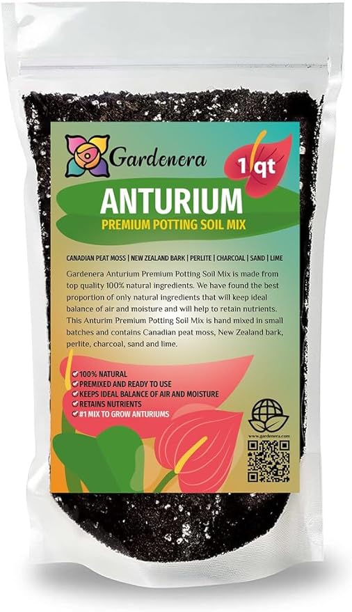 Premium Anthurium Soil Mix - Perfect Blend for Thriving Anthurium Plants - 1 Quart-VerdiqueGarden