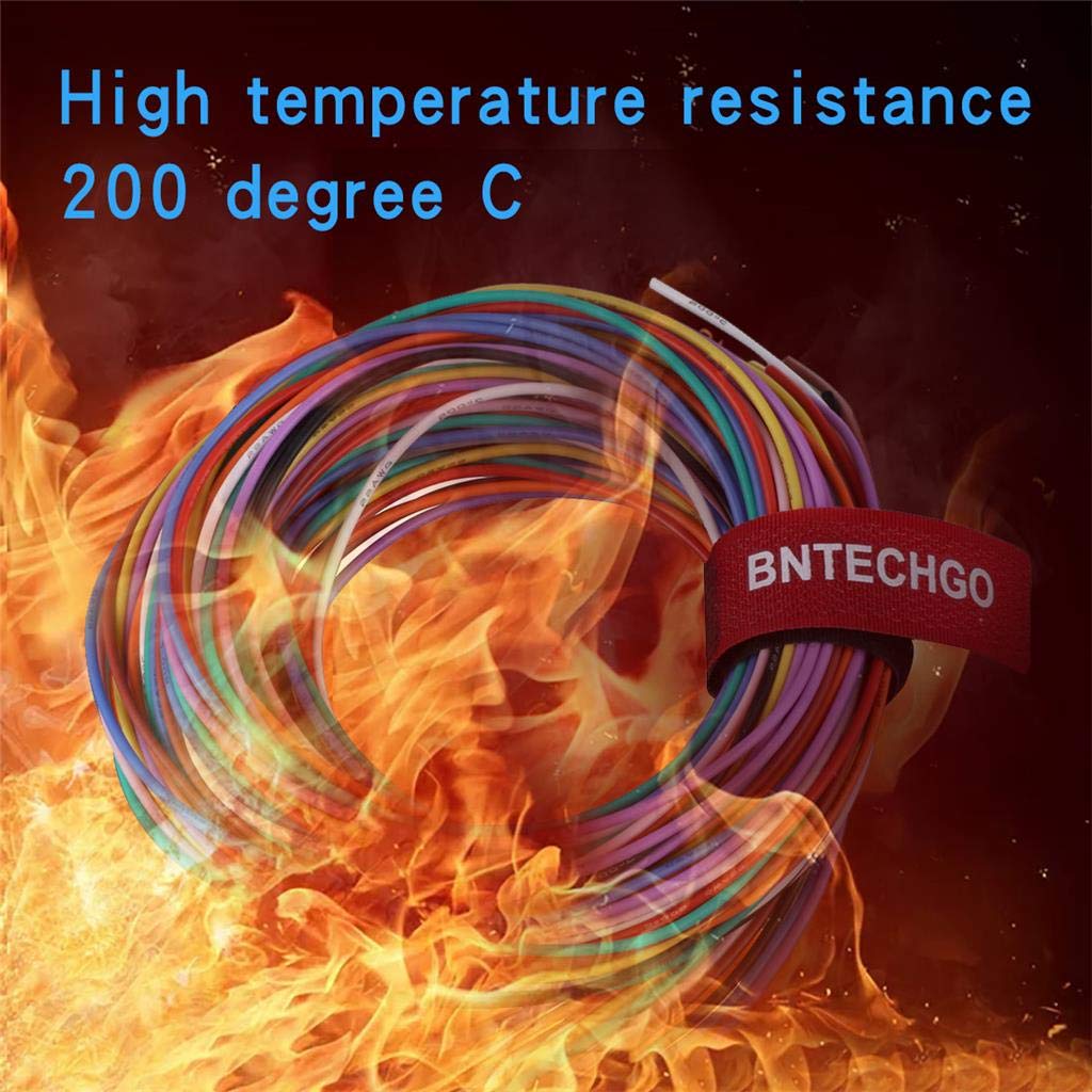 BNTECHGO 22 Gauge Silicone Wire Kit 10 Color Each 5 ft Flexible 22 AWG Stranded Tinned Copper Wire-VerdiqueGarden