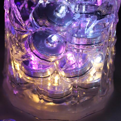 Bright LED Floral Tea Light Submersible Lights for Party Wedding (RGB(Changing Color), 60 Pack)-VerdiqueGarden