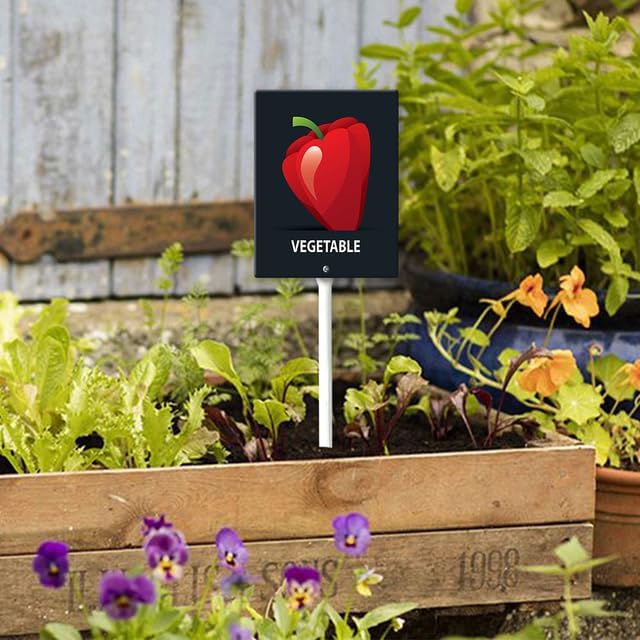 Eveokoki Aluminum Seed & Plant Labels - Plant Markes for Seedlings-Plant Tags for Pots - Garden Signs for Vegetable - Durable Markers for Plants Outdoor Waterproof - Garden Decor for Farmhouse-VerdiqueGarden