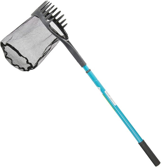 Aquascape 74004 Pond Shark Net Skimming, Maintenance and Water Garden Tool, Blue 60-inch-VerdiqueGarden