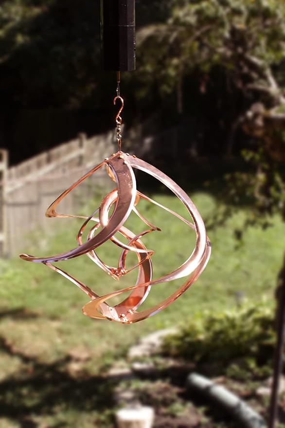 Red Carpet Studios Cosmix Copper Double Wind Sculpture, Small (31058), 14 Inch-VerdiqueGarden