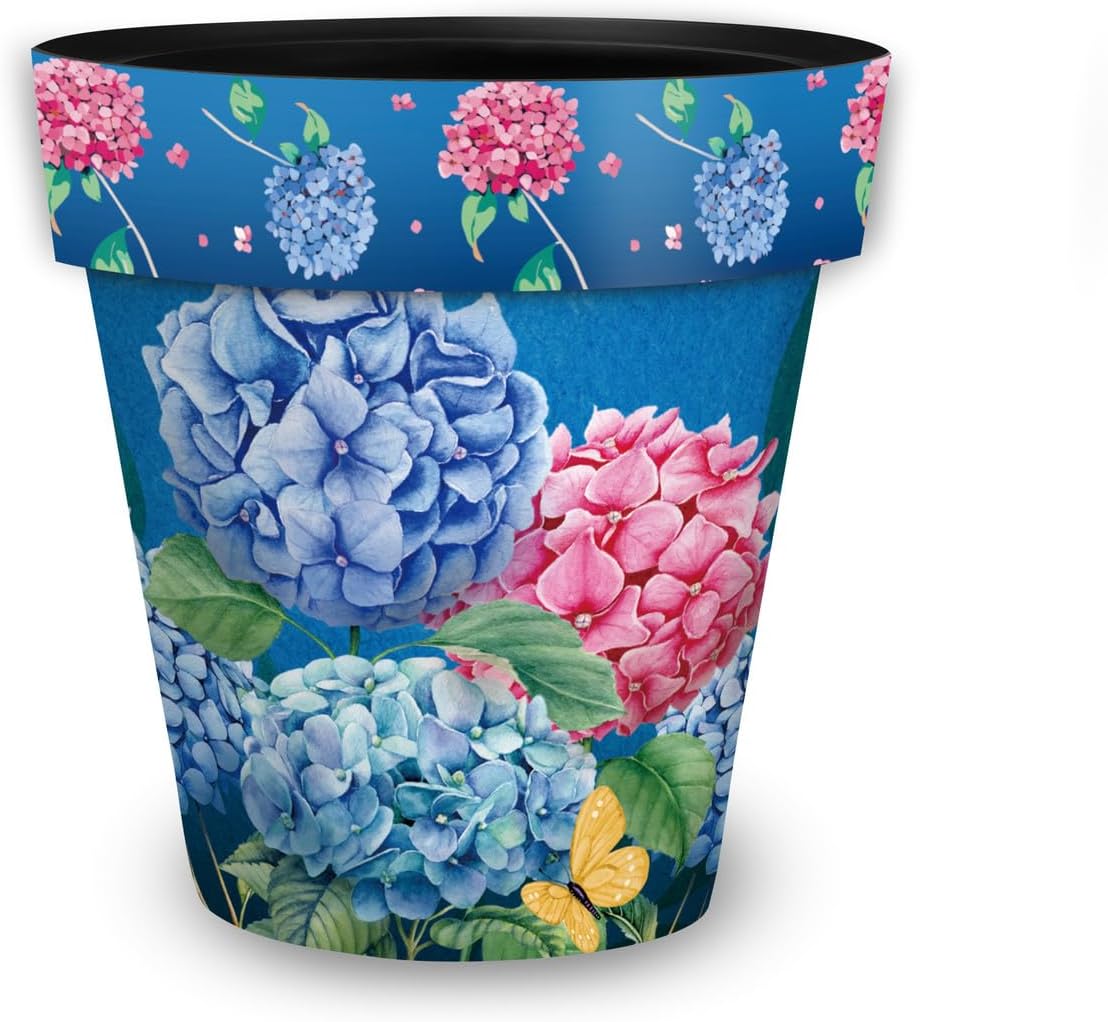 Briarwood Lane Colorful Hydrangeas Medium Planter-VerdiqueGarden