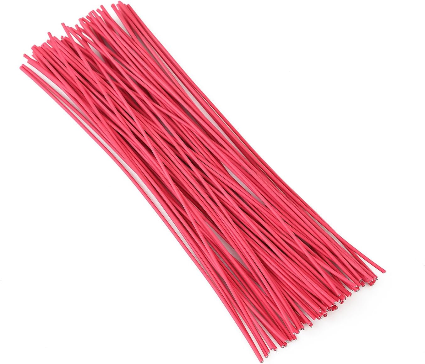 200 Pcs 6 inch Garden Twist Tie, Round Plastic Twist Ties for Plants, Vines and Wrapping Cords or Christmas Tree Gardening Plants Growth and Care, Office Home Cable Organization (Red)-VerdiqueGarden