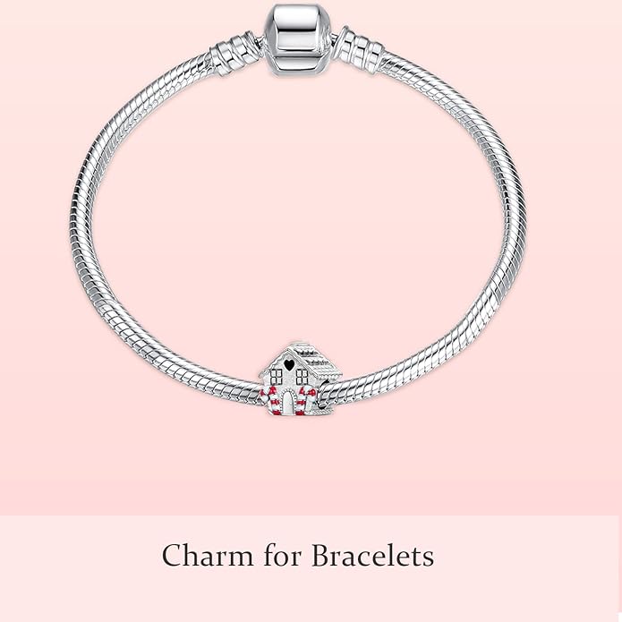 MITSOKU 925 Sterling Silver Charms for Bracelets Necklaces Animal prototype Pendant Safety Chain Dangle Pendants Beads Christmas Day Charms Jewelry Gift for Women