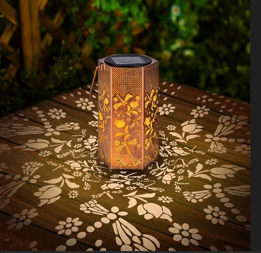 Dragonfly Solar Lanterns Outdoor Waterproof - Birthday Gifts for Women, Men, Mom, Mothers Day Gifts, Solar Lights Outdoor Hanging Garden Decor for Outside, Patio, Outdoor, Yard, Lawn, Balcony-VerdiqueGarden