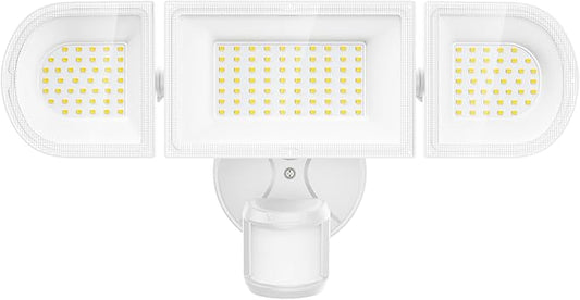 150W Motion Sensor Lights Outdoor for Outside, 15000LM LED Flood Lights Outdoor Wired Dusk to Dawn, Exterior Security Floodlight Fixture Waterproof IP65, Outdoor Lighting for House, Garage-VerdiqueGarden