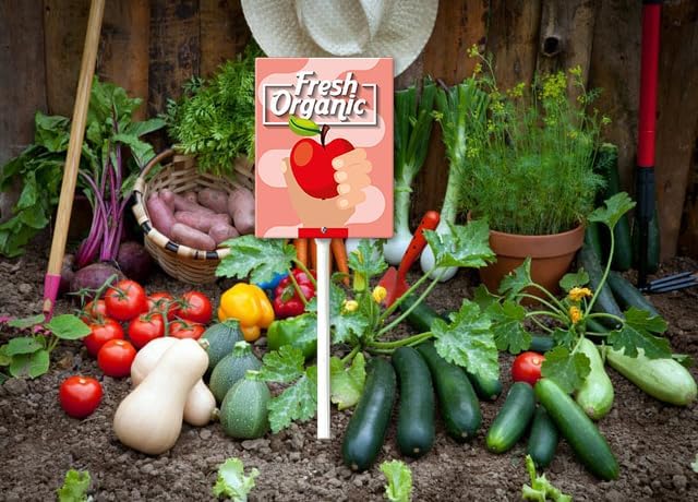 Eveokoki Aluminum Seed & Plant Labels - Plant Markes for Seedlings-Plant Tags for Pots - Garden Signs for Vegetable - Durable Markers for Plants Outdoor Waterproof - Garden Decor for Farmhouse-VerdiqueGarden