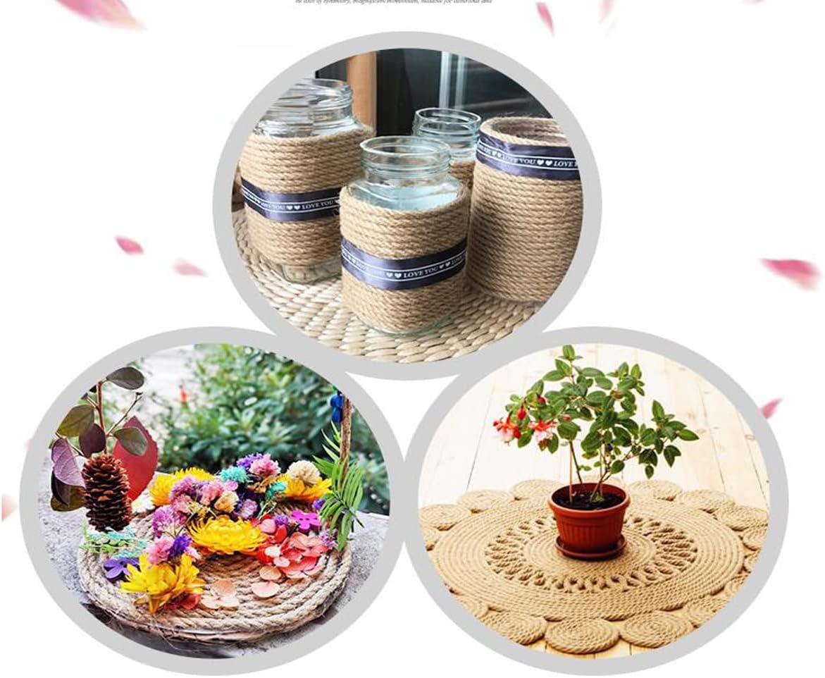 1/4 in (6 mm) X 328 Ft (100 Meters) Natural Sisal Hemp Rope Heavy Duty Thick Twine for Cat Scratcher Post Tree, Garden, Binding, Crafts Packing Material-VerdiqueGarden