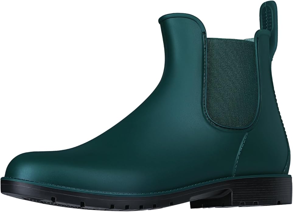 Asgard Women's Ankle Rain Boots Waterproof Chelsea Boots-VerdiqueGarden