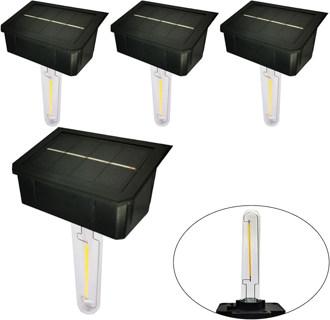 GOODFOEVER 4 Pack Solar Lights for Outdoor Fence and Wall, Waterproof-VerdiqueGarden