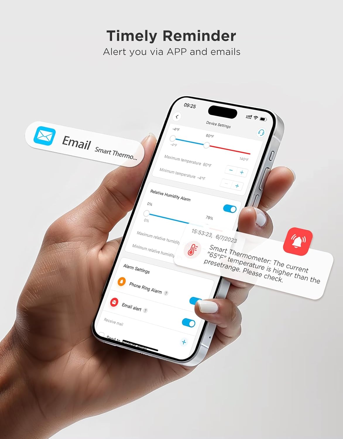 GoveeLife 2.0 WiFi Hygrometer Thermometer 6 Pack, Smart Humidity Temperature Sensor with App Notifications, 2-Year Free Data Storage Export, Temperature Humidity for Bedroom, Wine Cellar, Basements-VerdiqueGarden