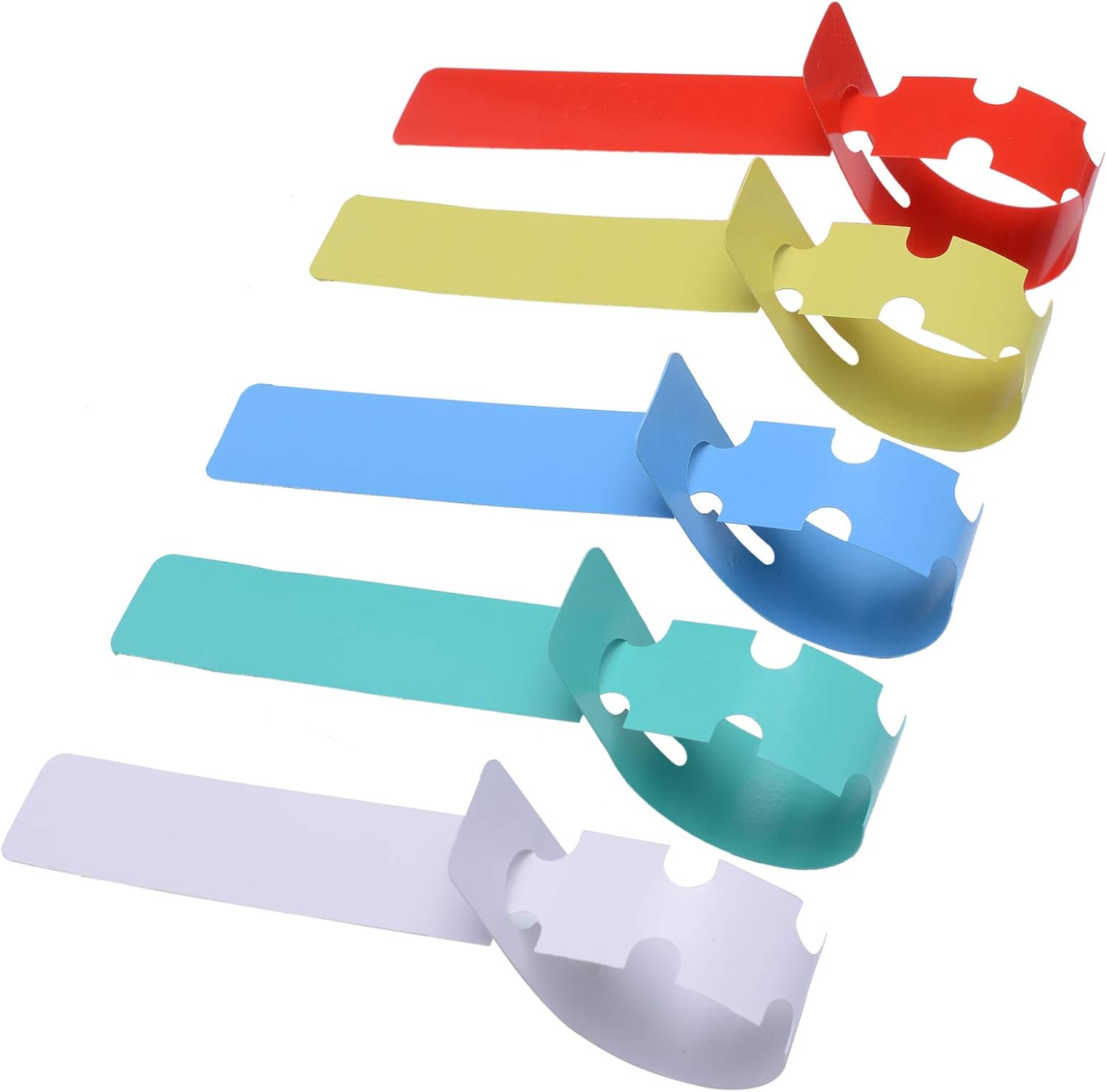 500 Pcs Wrap Around Adjustable Plant Tree Hanging Tags, Plastic Nursery Garden Waterproof Labels, Large Writing Surface (20x2cm, 5 Colors)-VerdiqueGarden