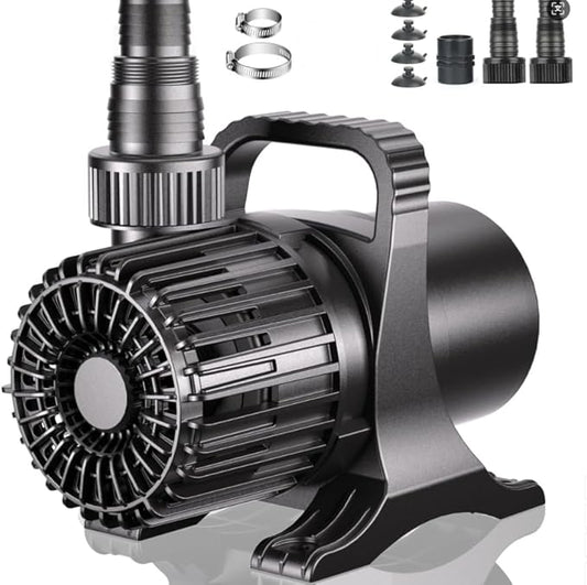 WaterRebirth (1700GPH-120W,UL listed) Large Fountain Submersible Water Pond Sump Pump Aquarium Electric Waterfall Pump Outdoor PS-1700