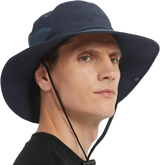 Fishing Hat, UPF50+ Wide Brim Sun Hat for Men Women, UV Protection Hiking Beach Bucket Hats Summer Safari Hat-VerdiqueGarden