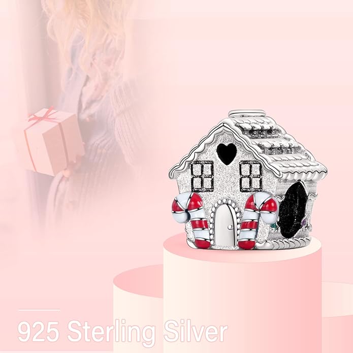 MITSOKU 925 Sterling Silver Charms for Bracelets Necklaces Animal prototype Pendant Safety Chain Dangle Pendants Beads Christmas Day Charms Jewelry Gift for Women