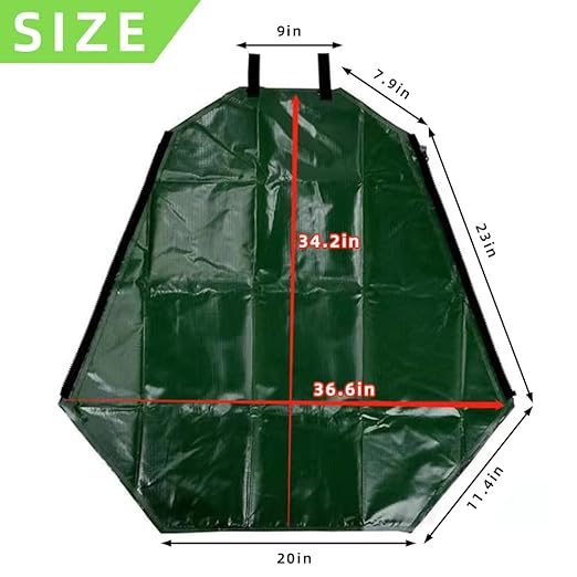 1 Pack Tree Watering Bag, 20 Gallon Slow Release Watering Bag for Trees, Premium PVC Shrub Watering Bag with Heavy Duty Zipper, Sturdy Reusable Drip Irrigation Bag-VerdiqueGarden