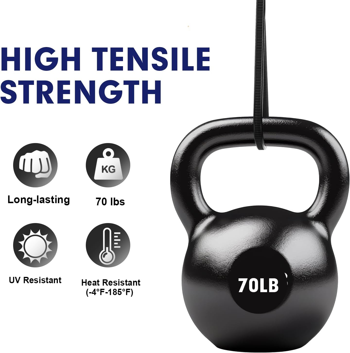 Zip Ties, RAZCC 1200pcs Black Cable Zip Ties 16 Inch, Heavy Duty Plastic Wire Ties with 70lb Tensile Strength, Self-Locking Black Nylon Tie Wraps for Indoor and Outdoor-VerdiqueGarden