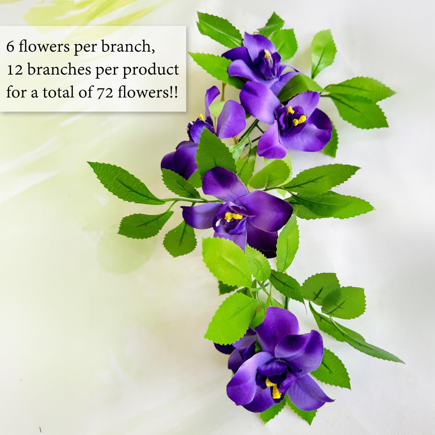 Expandable Fence Privacy Screen for Balcony Patio Outdoor,Decorative Faux Ivy Fencing Panel,Artificial Hedges (Single Sided Leaves) (1, Branches -Purple Fowers)-VerdiqueGarden