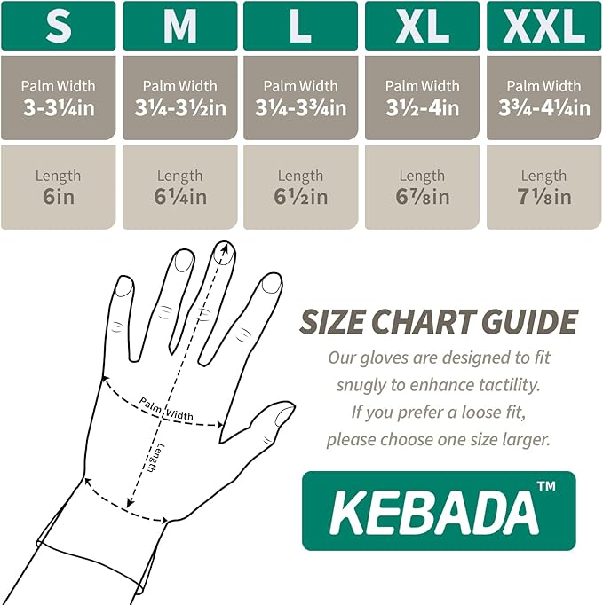 Kebada W2 Work Gloves for Men and Women, Nitrile Coated Working Gloves for Gardening, Construction, Warehouse, Safety Gloves for Work in Yard and Outdoors, 6 Pairs, Small-VerdiqueGarden