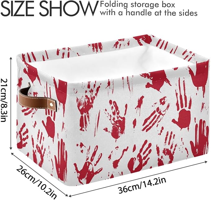 Skull Hand Rectangular Storage Basket Organizer Bin Shelf Baskets For Clothes Gifts For Home Office Dorm-VerdiqueGarden