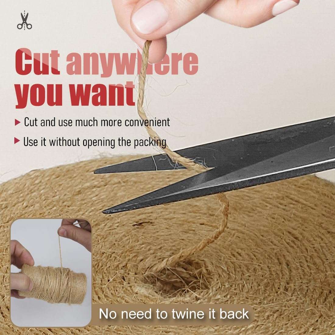 PerkHomy 800 Feet (2Pcs * 400Feet) Garden Twine Strong Natural Jute Long Brown Twine for Gardening Tomato Climbing Plant Tie Floristry Crafts Gift Wrapping Packing Decor-VerdiqueGarden