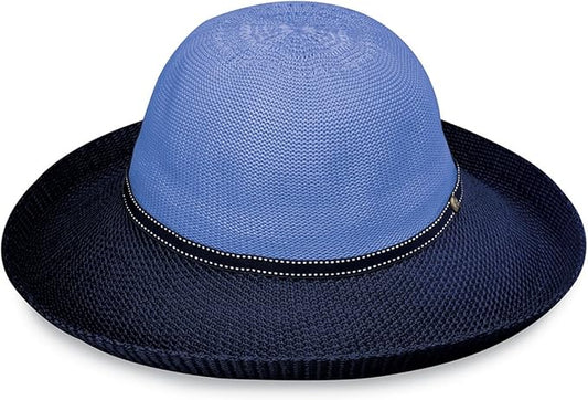 Wallaroo Women’s Victoria Two-Toned Sun Hat – UPF 50+ Sun Protection, Wide Brim, Adjustable, Cotton Lining, Summer Holiday-VerdiqueGarden