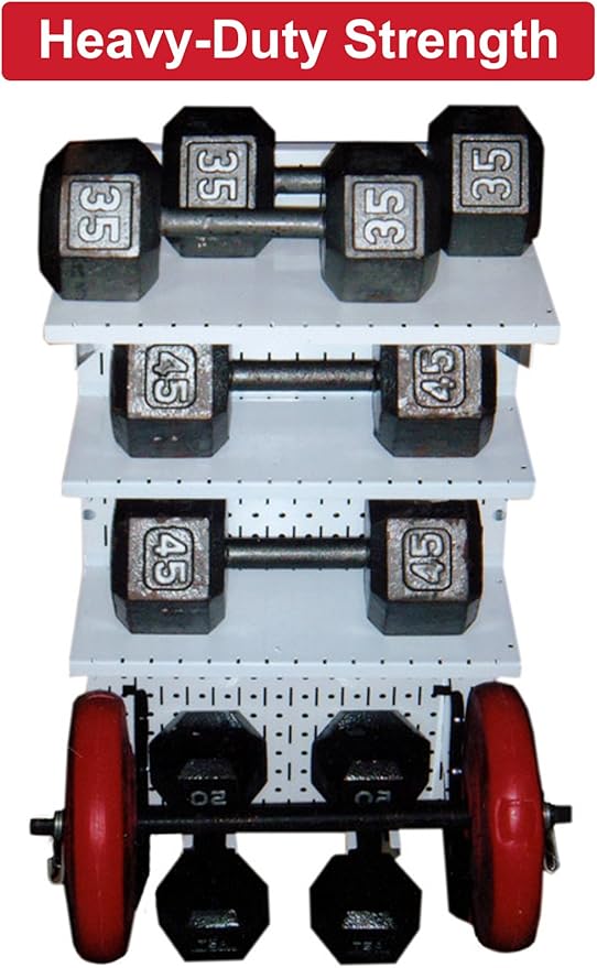 Wall Control Pegboard Organizer 4 ft. Metal Pegboard Standard Tool Storage Kit with Galvanized Toolboard and White Accessories-VerdiqueGarden