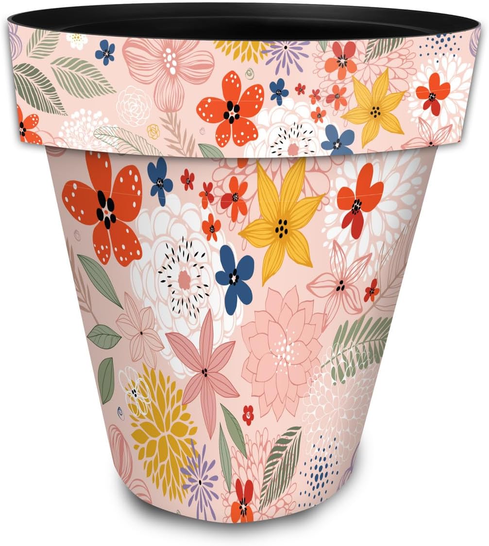 Briarwood Lane Colorful Flowers Large Planter-VerdiqueGarden