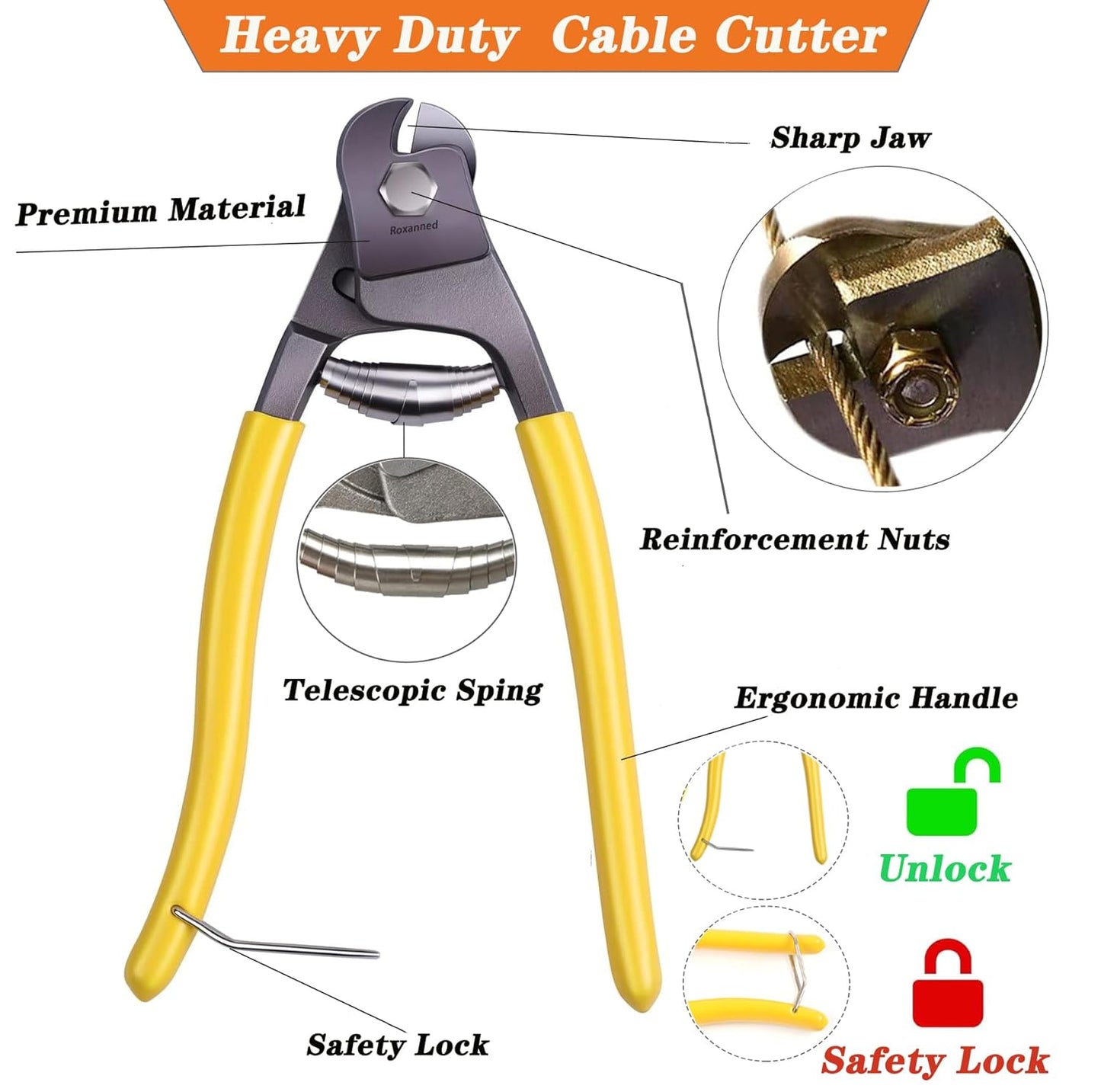 1/8 Inch Stainless Steel Wire Rope Kit, 7x7 Strands, 165 ft Length, With Cable Cutters, Sleeves, Thimbles, Clips, For Climbing Plants, Deck Railing, Fencing, Outdoor Hanging-VerdiqueGarden