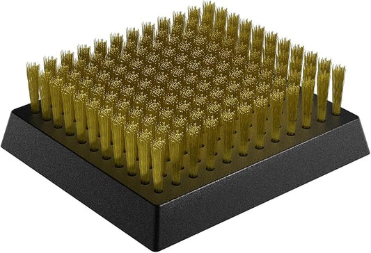 ENLOY Copper Wire Grill Brush Replacement Head, Grill Cleaning Bristle Brush with 4 Screws, BBQ Cleaning Replacement Brush Head for Gas, Porcelain, Ceramic, Cast Iron, Stainless Steel Grills and More-VerdiqueGarden