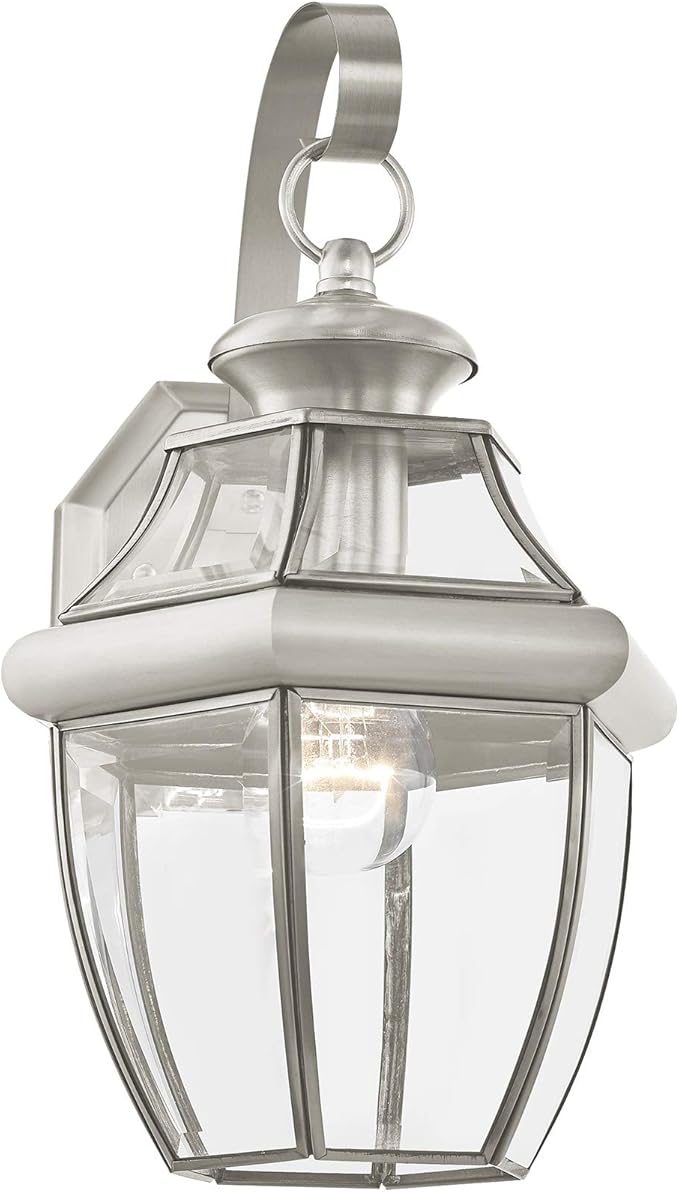 Livex Lighting 2151-03 Outdoor Lighting, 13" x 8.5" x 8.5", White-VerdiqueGarden