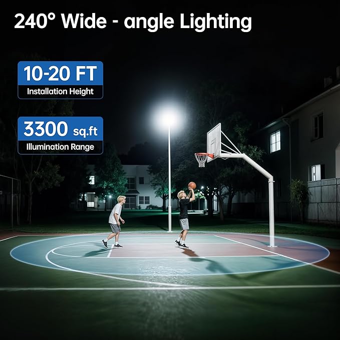 11000W Solar Street Light Outdoor with Dual Solar Panels IP65 Waterproof – 650,000LM 3-Sided LED Lights, 144pcs LEDs, 50000mAh Battery, Motion Sensor, Dusk to Dawn for Parking Lot, Yard,Garden-VerdiqueGarden