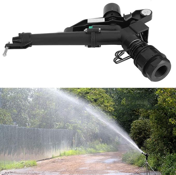 1.5in to 1in DN25 Female Thread Adjustable 360 Degree Rotating Rocking Arm Sprinkler Farm Irrigation for farm agriculture-VerdiqueGarden