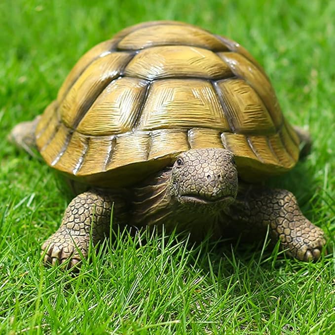 Turtle Garden Statue,Outdoor Decoration for Backyard/Patio/Pond/Lawn,Indoor Tortoise Figurine Sculpture Colloction for Floor or Tabletop-VerdiqueGarden