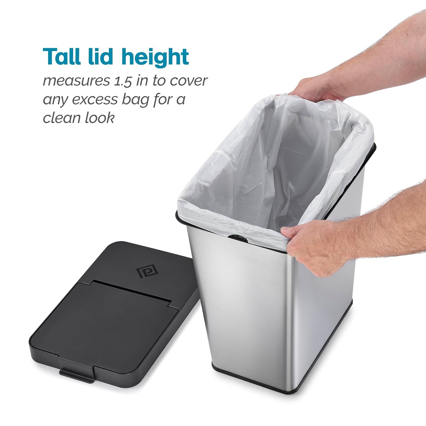 Polder 6-Gallon Waste Bin with Removable Lid-VerdiqueGarden