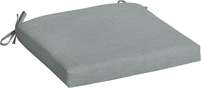 Arden Selections Rocking Chair Cushion, 19 x 18, Rain-Proof, Fade Resistant, Cushions for Rocking and Outdoor Chairs 19 x 18, Stone Grey Leala (Pack of 4)-VerdiqueGarden