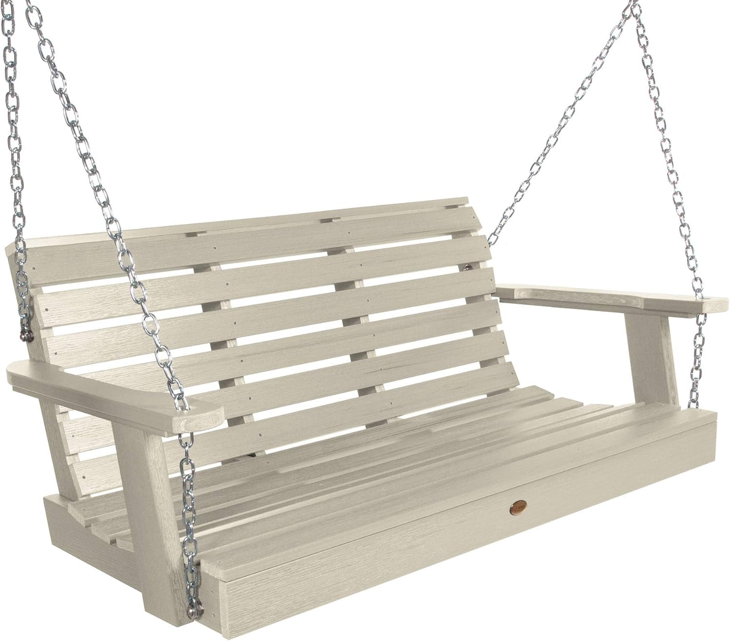 highwood Weatherly Porch Swing, 4 Feet, Whitewash-VerdiqueGarden