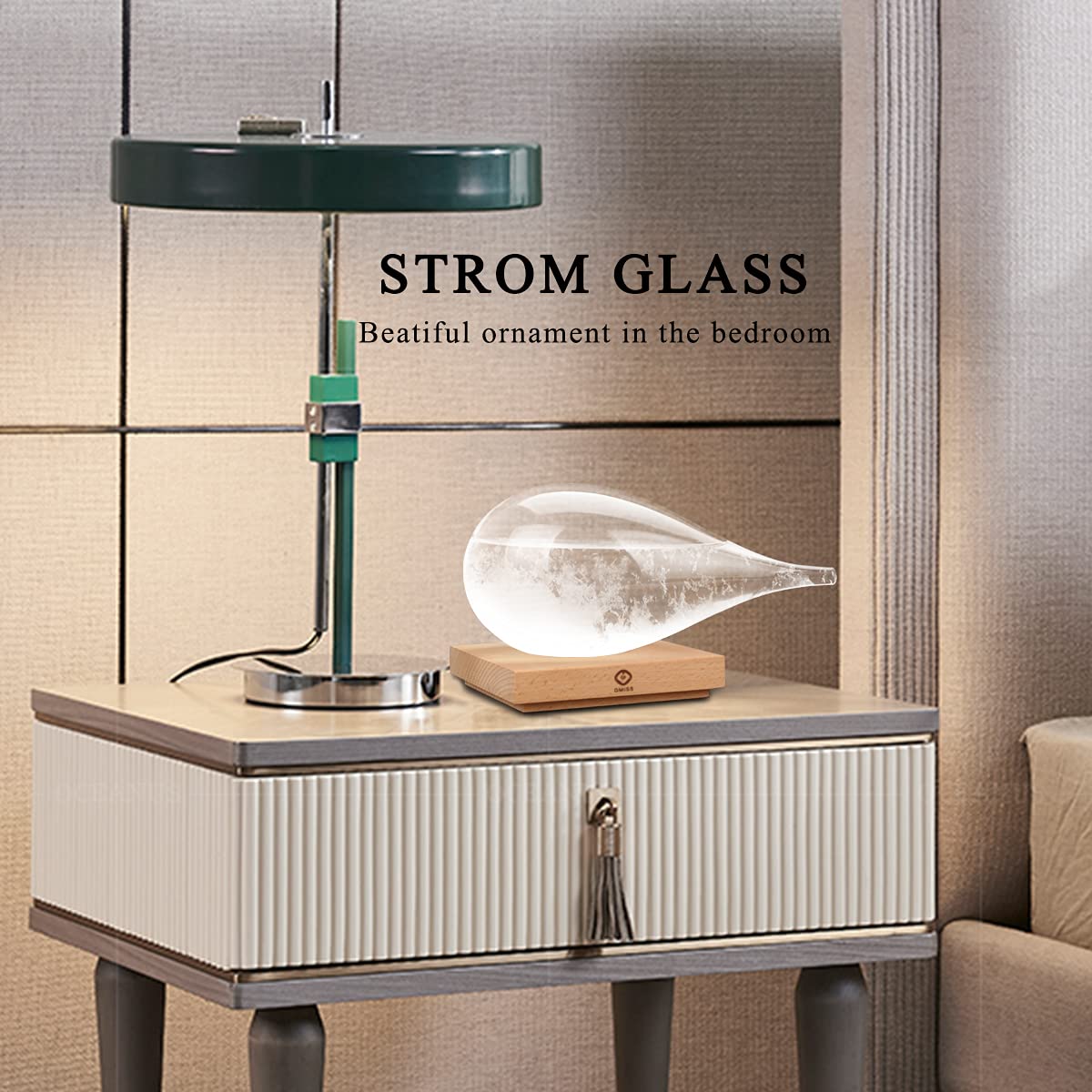 Father's Day Gifts for Him, Storm Glass Weather Predictor, Drop-Shaped Glass Barometer Weather Station, Unique Decorative Glass Bottles Weather Forecaster for Home and Office-VerdiqueGarden