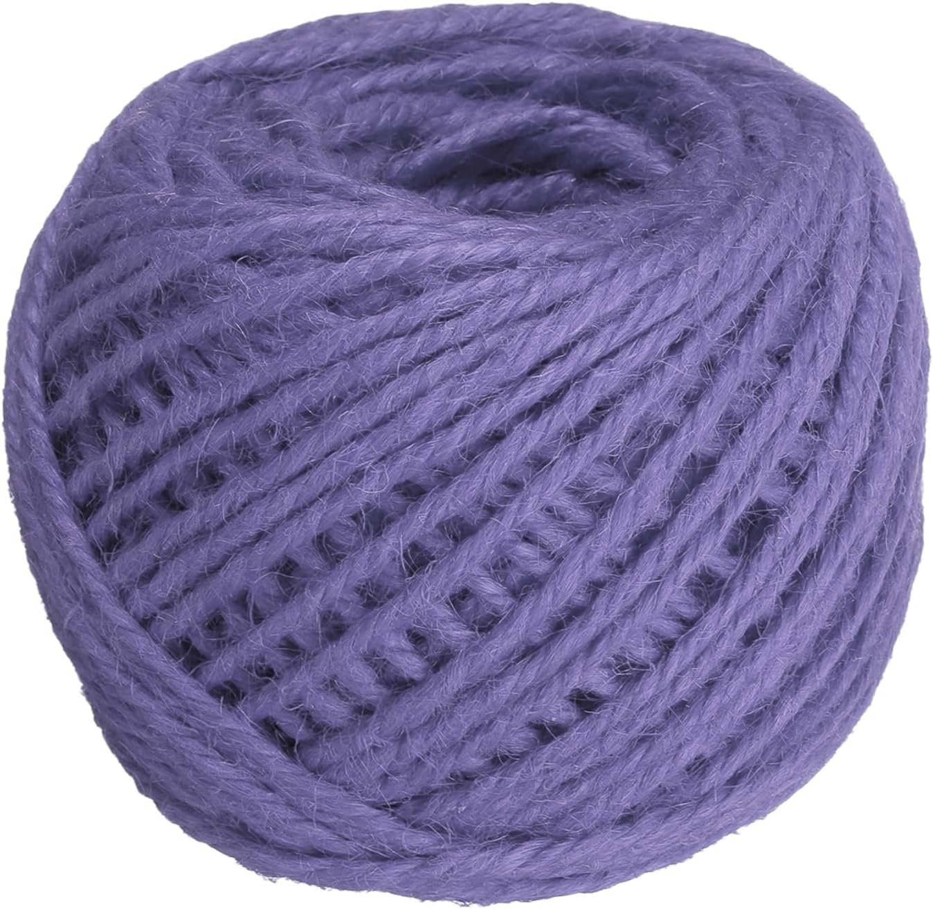 uxcell 164 Feet Natural Jute Twine String,3mm Thin Garden Twine Rope Colored Plant String Cord for DIY Art Crafts Gift Wrapping Decoration Packing Gardening Plant Hanger,Purple-VerdiqueGarden