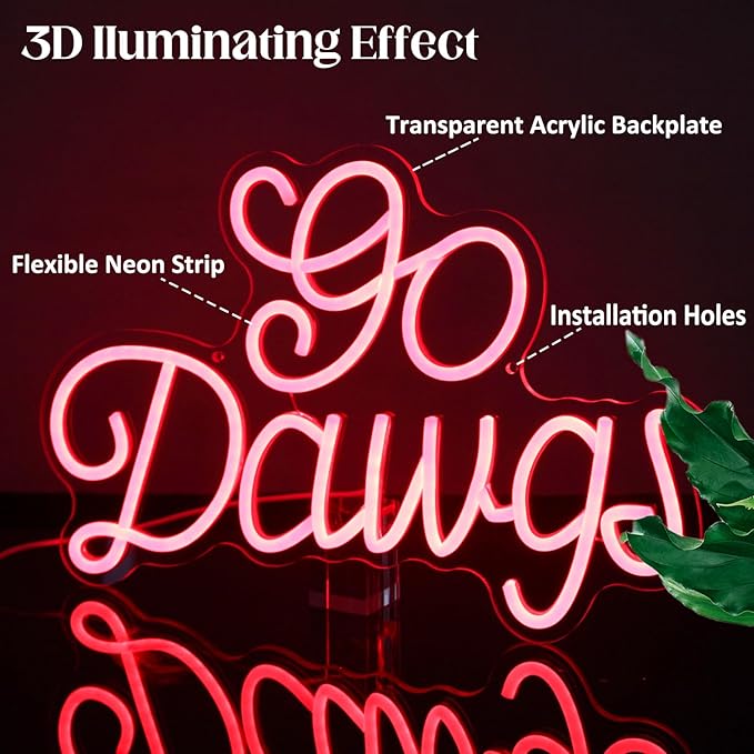 American Football Neon Sign Football Led Neon Light University Fans Rugby Game Neon LED Sign Red Letters Neon Light Up Sign for Bedroom Game Room Man Cave Party Decor Football Fans Gifts-VerdiqueGarden