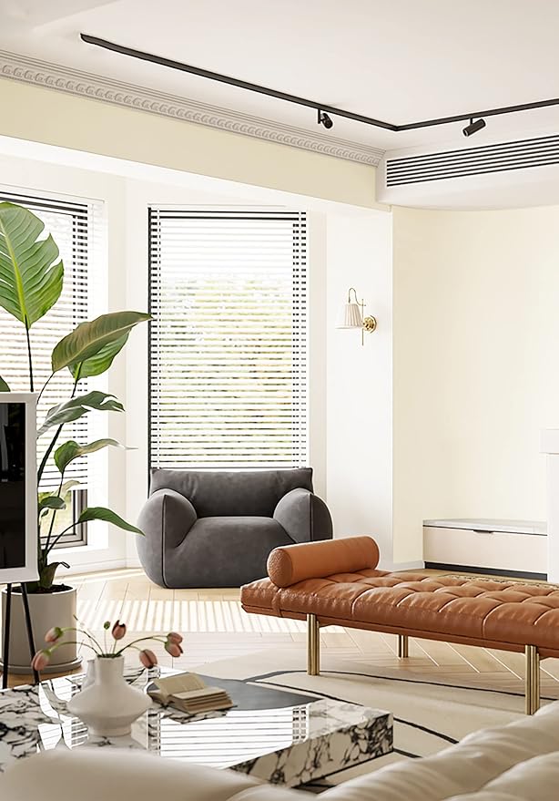 Dimoon 394''x17.7'' White Peel and Stick Wallpaper Contact Paper Modern Self Adhesive Wall Paper Removable Renter Friendly Textured Solid Color Shelf Cabinet Vinyl Roll (394''x17.7'',Cream White)-VerdiqueGarden