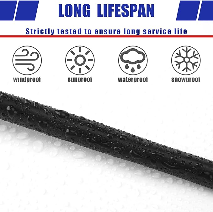 Hoolerry Solid Sprinkler System Wire 18 Gauge Irrigation Wire with UV Resistant PVC Jacket Sprinkler Cable for Underground Irrigation Field Central Control System 30v Ul Listed(18/2, 50 Ft)-VerdiqueGarden