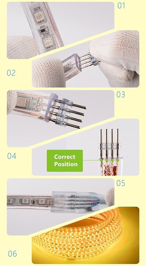 5050-60 Type AC 110-120V RGB LED Strip Lights, Flexible/Waterproof/Dimmable/Multi-Colors/Multi-Modes LED Rope Light + 24 Keys Remote for Home/Garden/Building Decoration (32.8ft/10m, RGB)-VerdiqueGarden