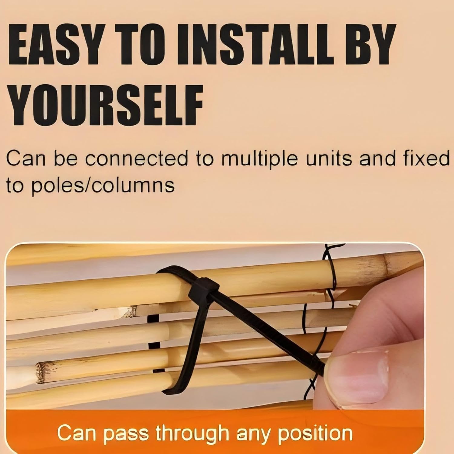 Natural Reed Fencing, Reed Screen Curtain Eco-Friendly for Garden,Balcony,Outdoor,Backyard Patio Decors Fence Rolls-4FT x 13FT （1.2m x 4m Approx）-VerdiqueGarden