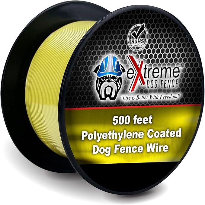 500ft 20 Gauge Universal Underground Dog Fence Wire for up to 1/3 Acre Coverage-VerdiqueGarden